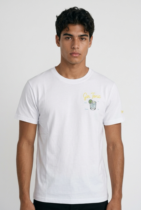 Superculture T-shirt Gin Tonic Bianco