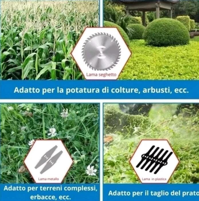 KIT POTATURA 3 IN 1 CON FORBICE ELETTRICA + MINI MOTOSEGA+ DECESPUGLIATORE+2 BATTERIE 48V