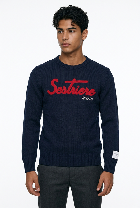 Superculture Maglia Girocollo Sestriere Blu