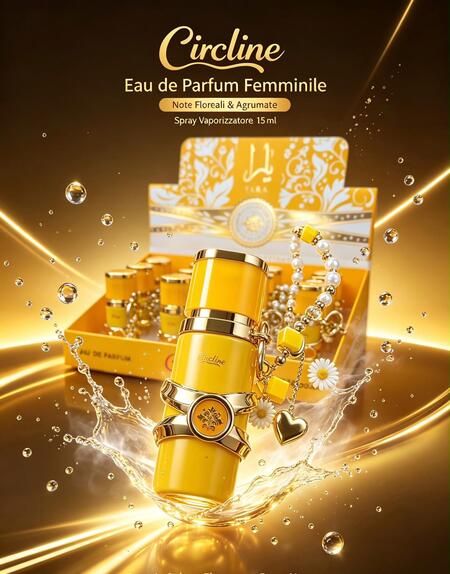 Circline Edp da 15 ml + portachiavi Yara Giallo [Conf. da 12 pezzi]