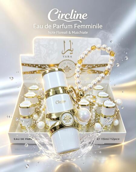 Circline Edp da 15 ml + portachiavi Yara Bianco [Conf. da 12 pezzi]
