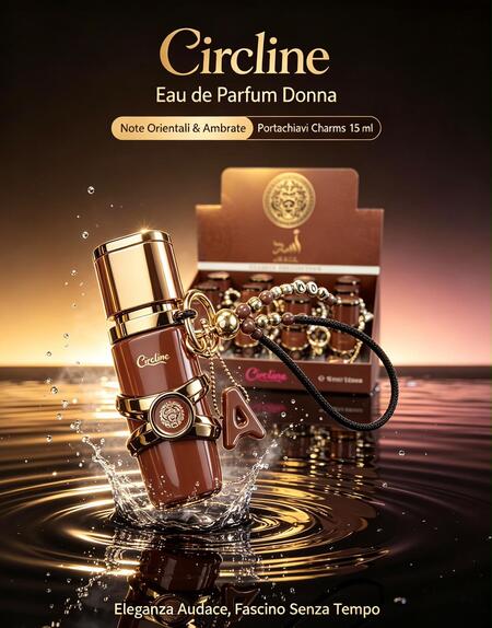 Circline Edp da 15 ml + portachiavi Asad Marrone [Conf. da 12 pezzi]