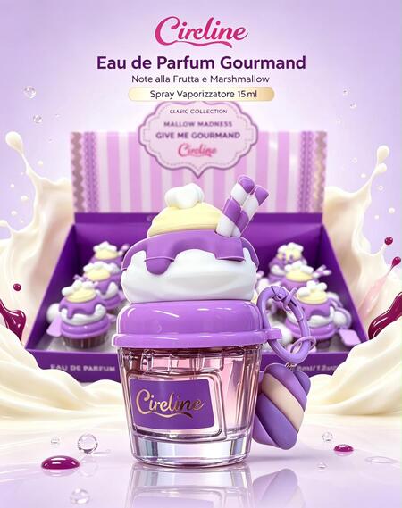 Circline Edp da 15 ml + portachiavi Gourmand Viola [Conf. da 12 pezzi]