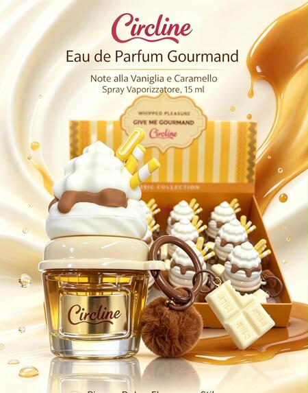Circline Edp da 15 ml + portachiavi Gourmand Vaniglia [Conf. da 12 pezzi]