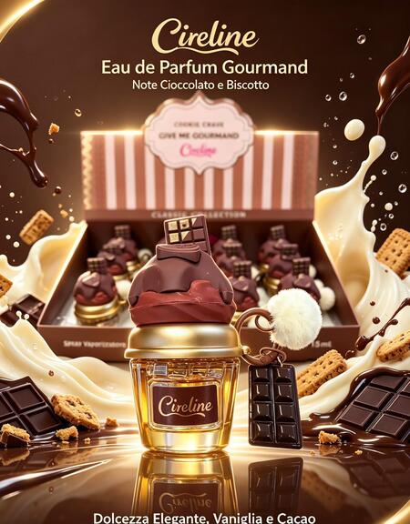 Circline Edp da 15 ml + portachiavi Gourmand Cioccolato[ Conf. da 12 pezzi]