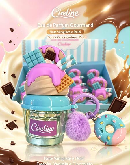 Circline Edp da 15 ml + portachiavi Gourmand Marshmallow [Conf. da 12 pezzi]