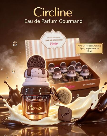 Circline Edp da 15 ml + portachiavi Gourmand Sweet [Conf. da 12 pezzi]