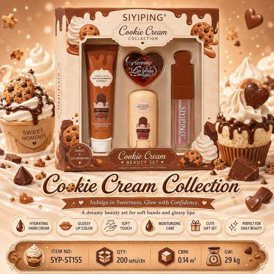 Siyiping Cookie Cream Collection [Conf. da 12 pezzi]