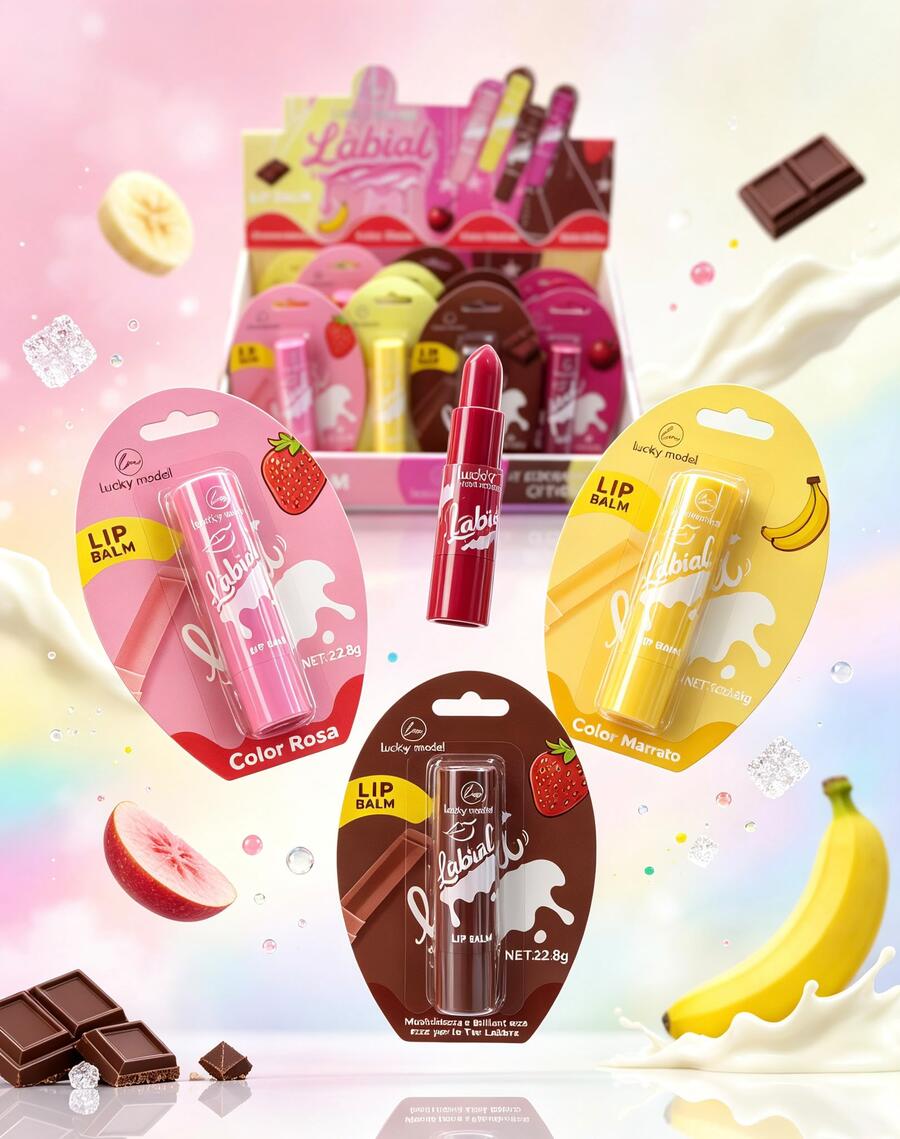 Lucky Model Lip Balm [Conf. da 24 pezzi]