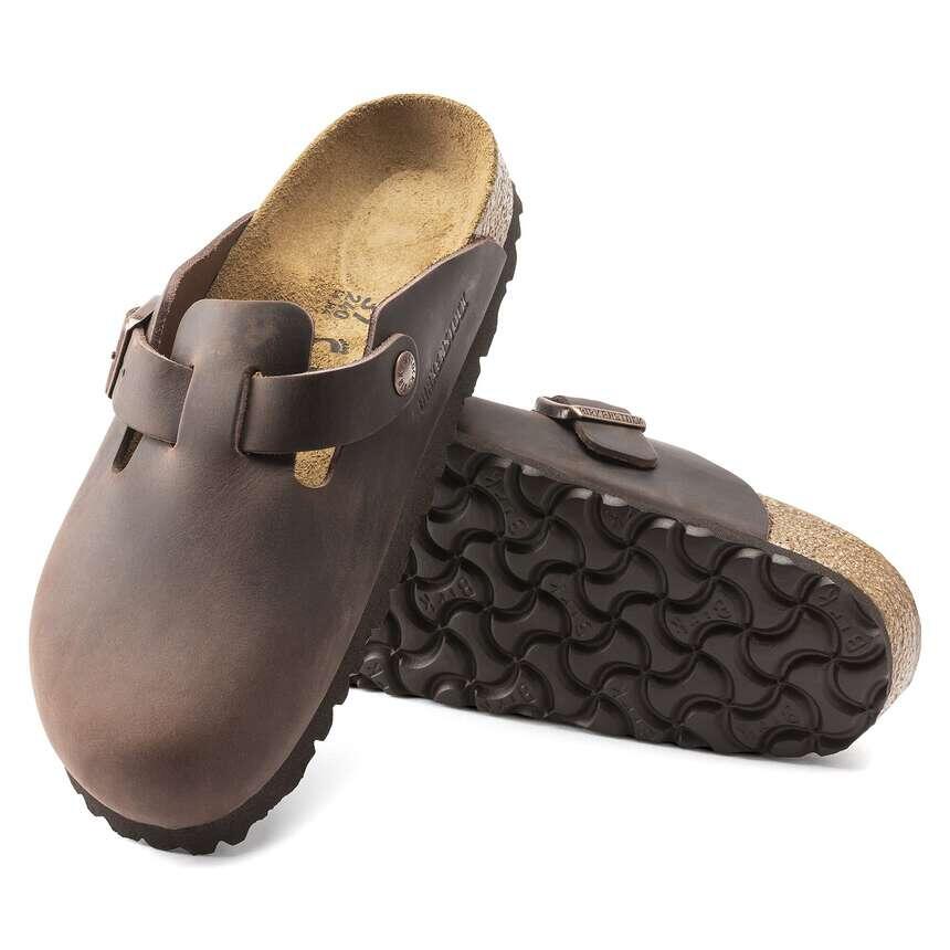 Birkenstock Boston Pelle Oliata Habana