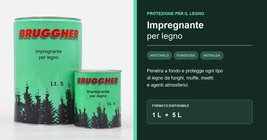 Impregnante per legno a solvente ANTITARLO FUNGICIDA ANTIALGA