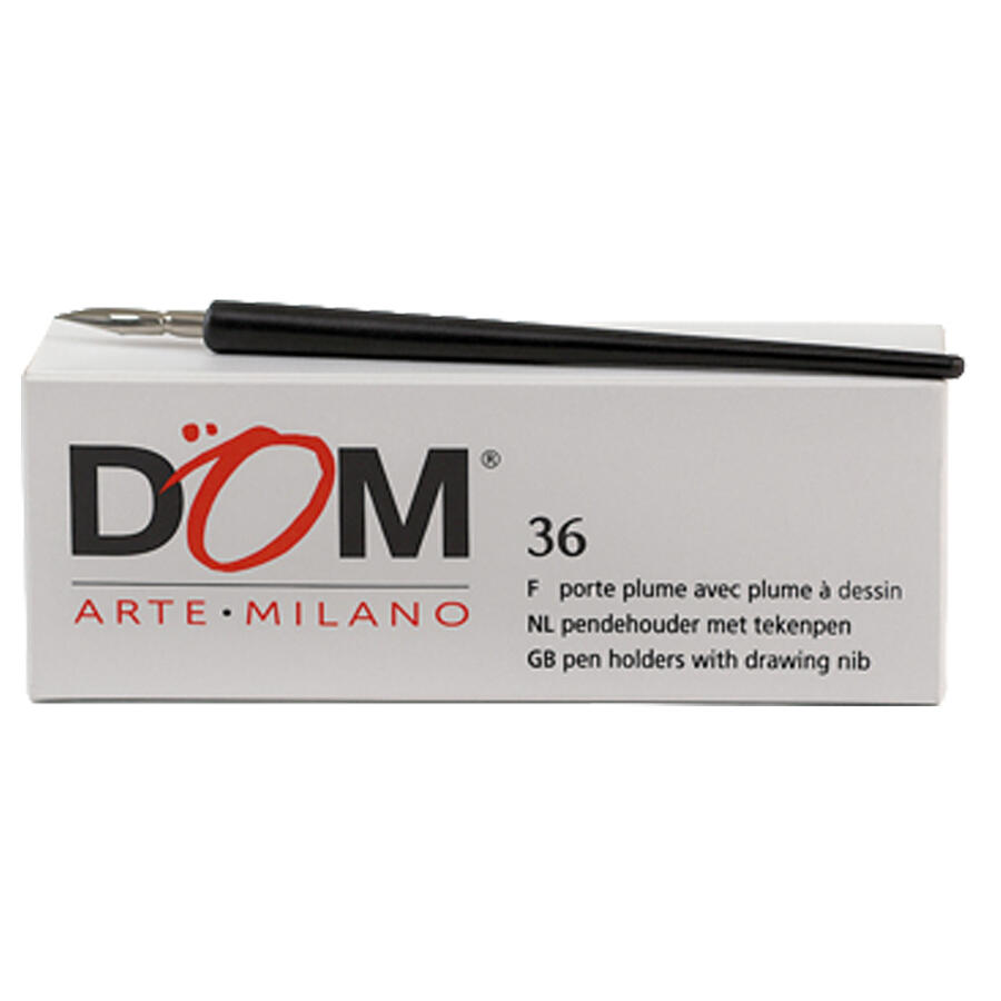 Pennino e Portapennino Nero DOM - conf. 36 pz