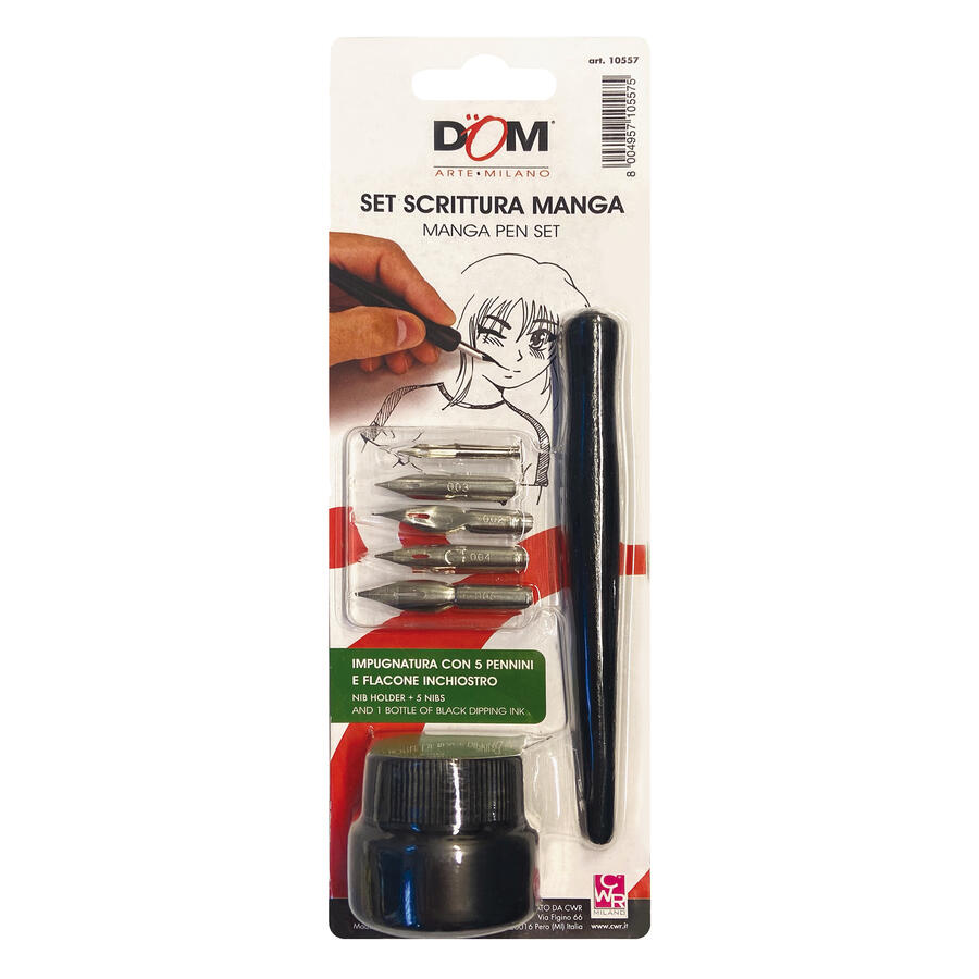 Set da Scrittura e Disegno per Manga con Inchiostro DOM