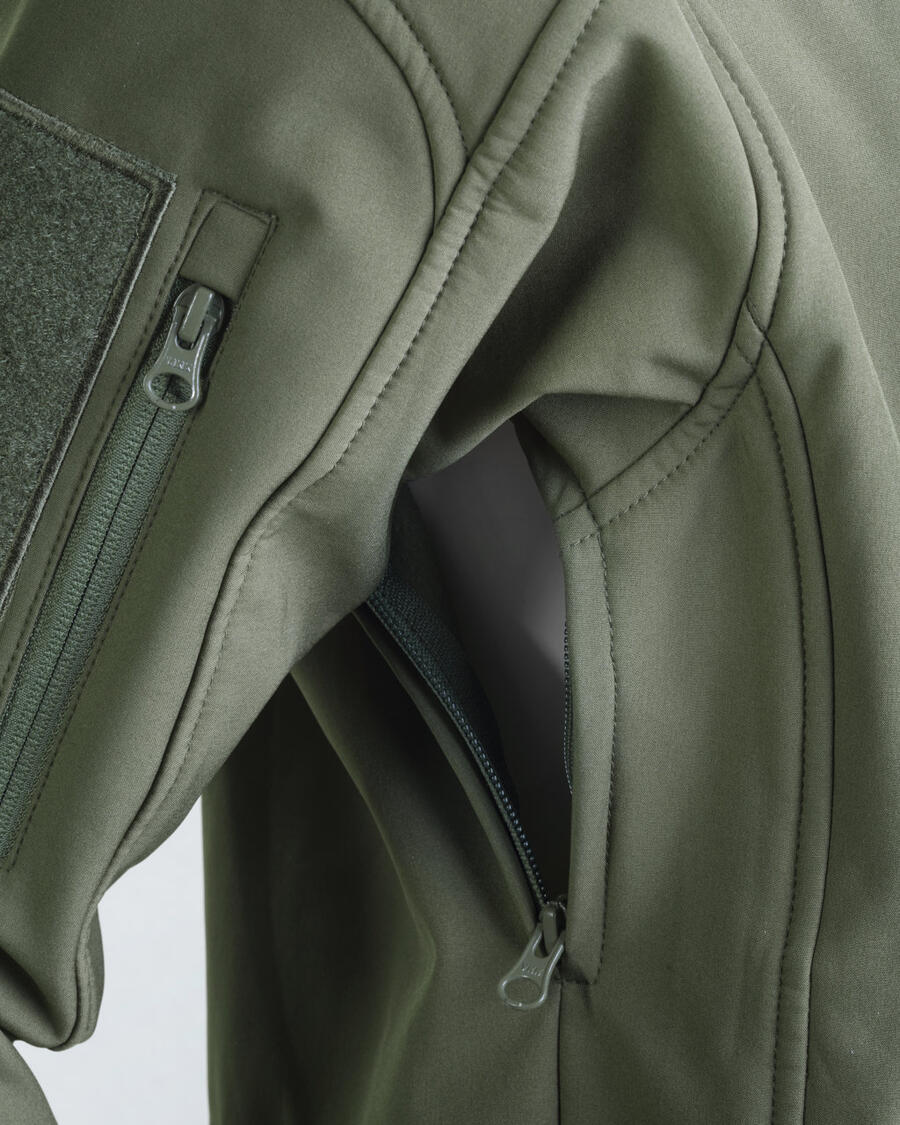 OPENLAND Giacca Softshell – Parka Tecnico con Cappuccio Doppio e Fodera Rimovibile