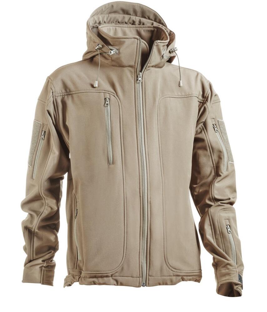 OPENLAND Giacca Softshell – Parka Tecnico con Cappuccio Doppio e Fodera Rimovibile