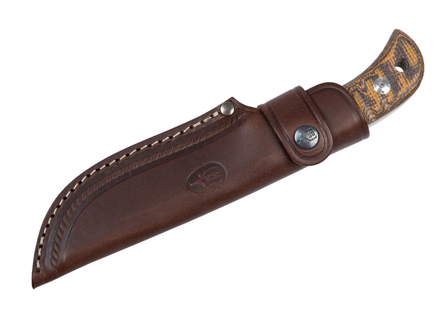 MUELA Bisonte Micarta 11J – Coltello a Lama Fissa con Manico in Micarta