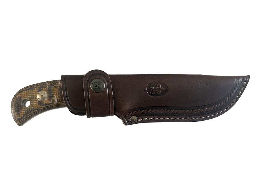 MUELA Bisonte Micarta 11J – Coltello a Lama Fissa con Manico in Micarta