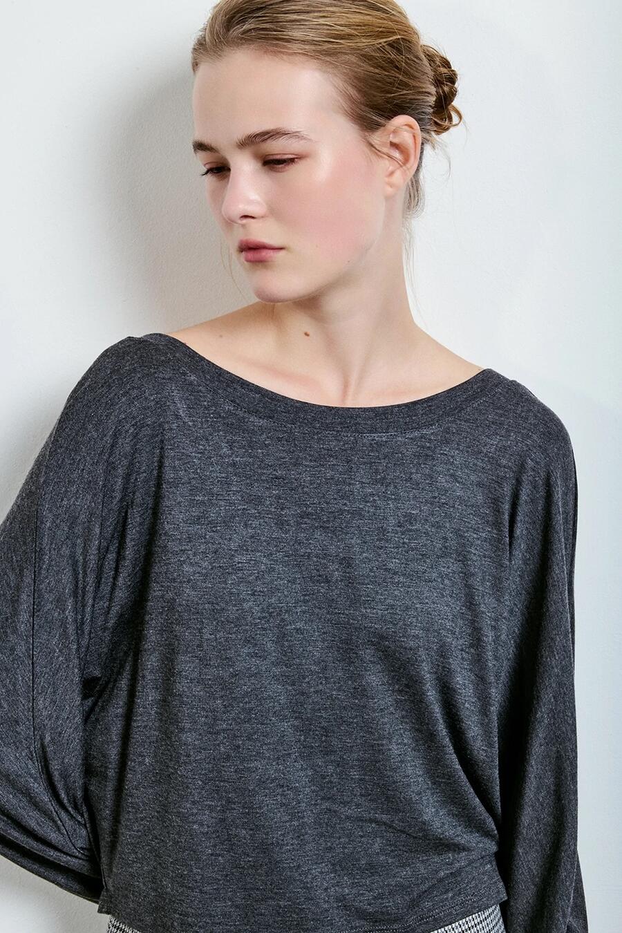 Two Way Maglia Scollatura Ampia Grigio Melange
