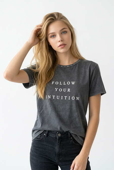 Two Way T-shirt Follow Grigio