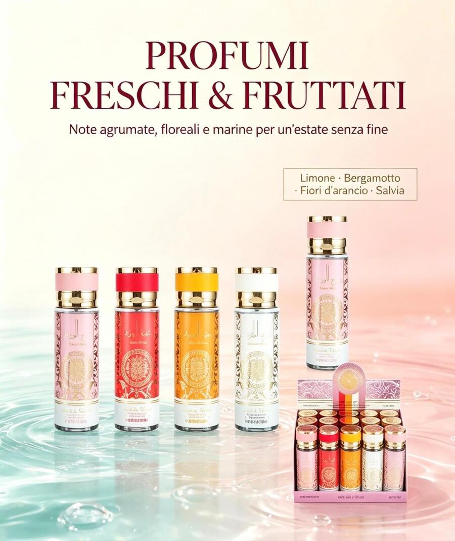 Wynie Acqua Profumata da 250 ml (similare arabo)
 [Conf.da 15 pezzi]