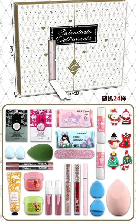 Calendario Dell'Avvento mis.37,8x5x45 cm
 [Conf.da 3 pezzi]