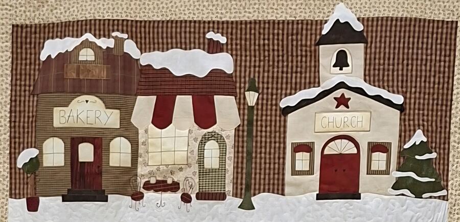cartamodello Winter Village quilt