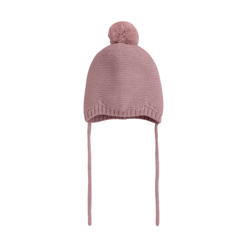 Berrettino in Lana Merino Extra Fine con Pompom – Woodrose