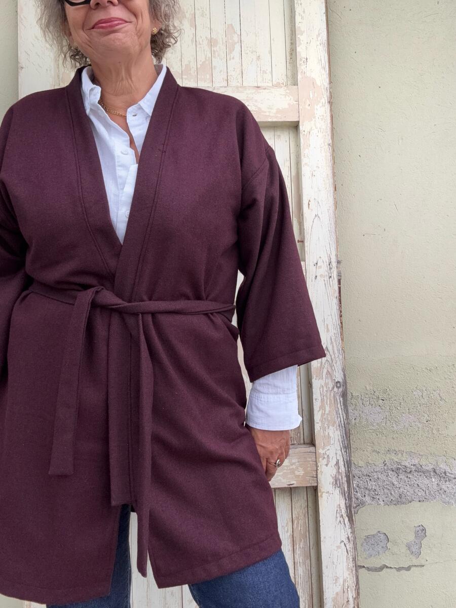 Kimono bordeaux 