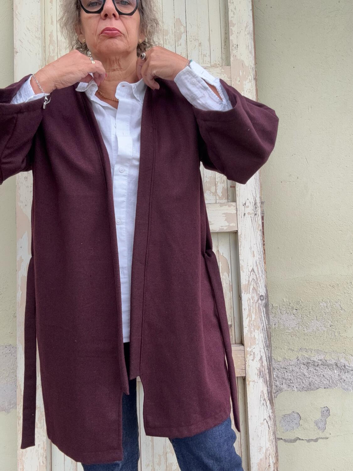 Kimono bordeaux 