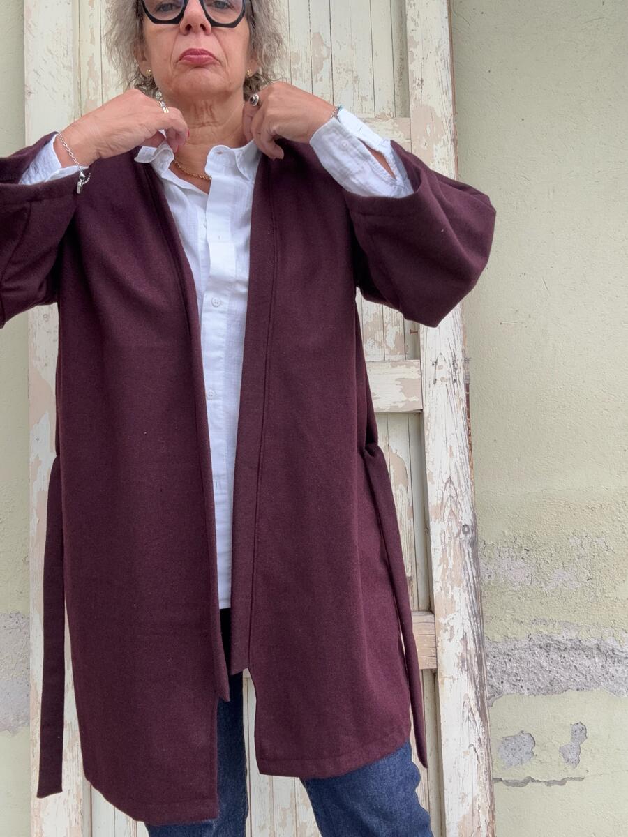 Kimono bordeaux 