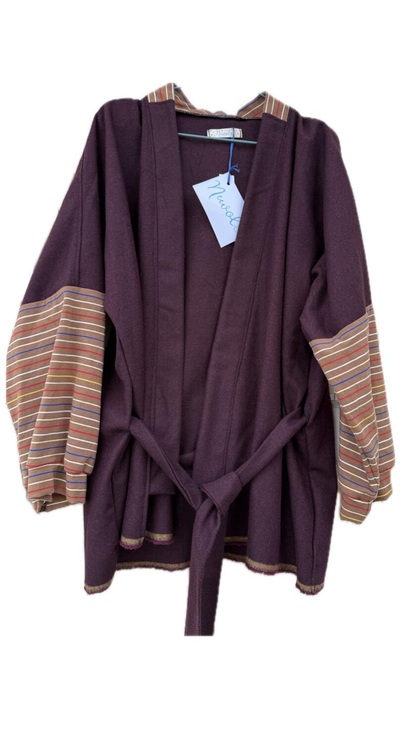 Kimono corto bordeaux 
