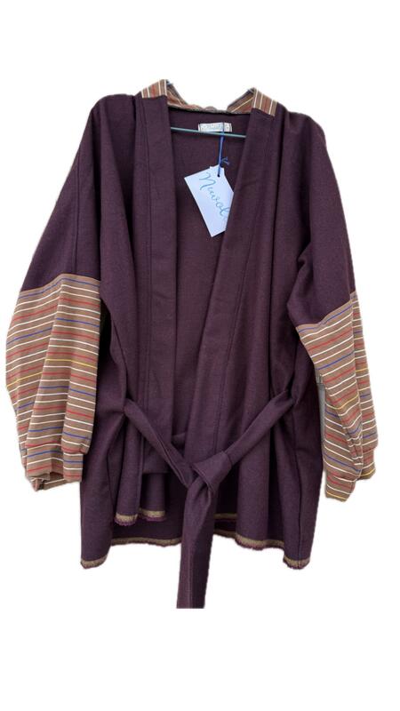 Kimono corto bordeaux