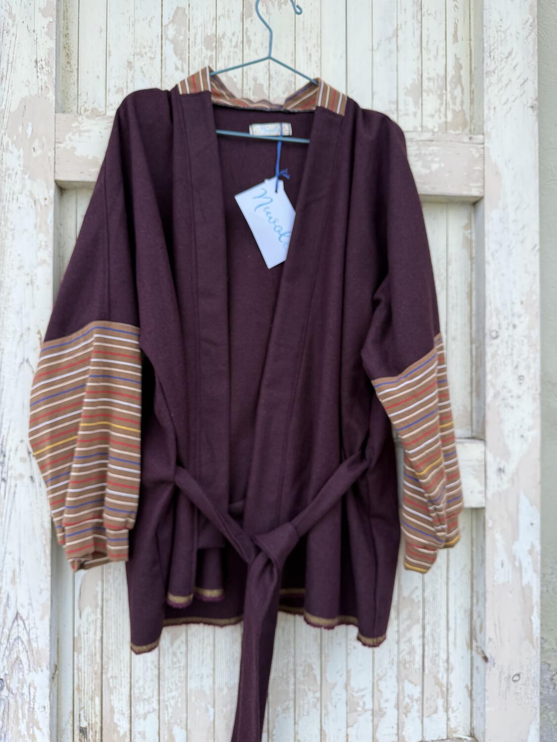 Kimono corto bordeaux 