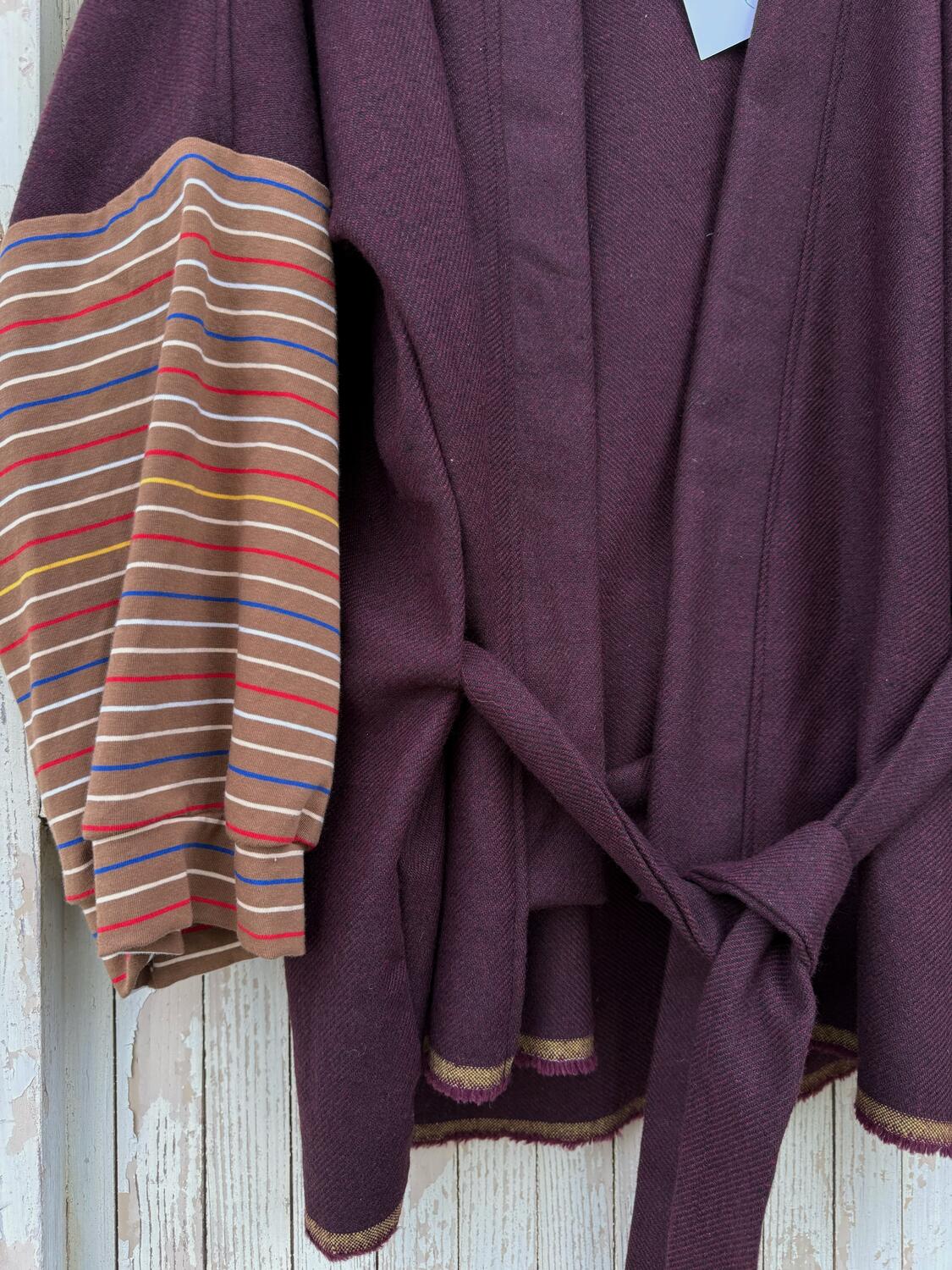 Kimono corto bordeaux 