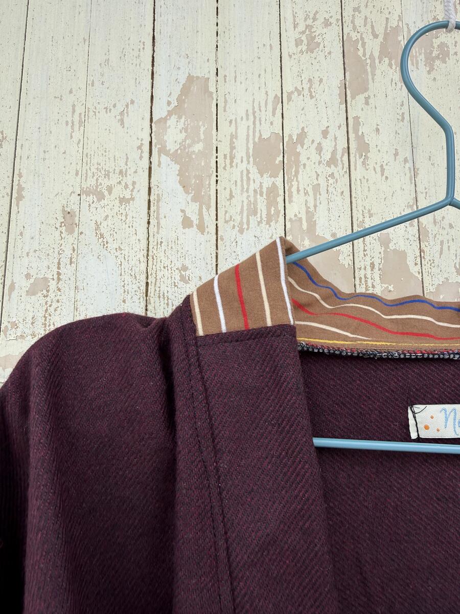Kimono corto bordeaux 