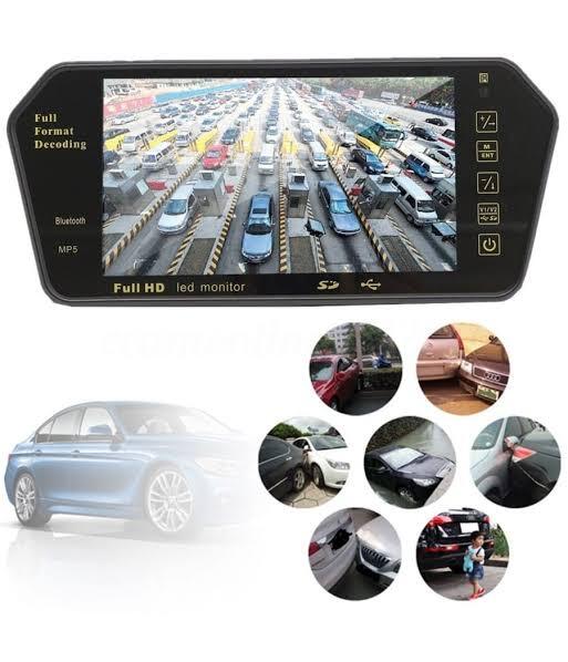 Specchietto Retrovisore Monitor 7” TFT – Bluetooth, USB, SD e Lettore MP5
