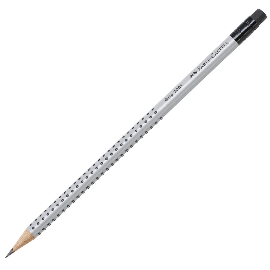 Matita GRIP 2001 HB Triangolare con Gommino FABER-CASTELL - conf. 12 pz