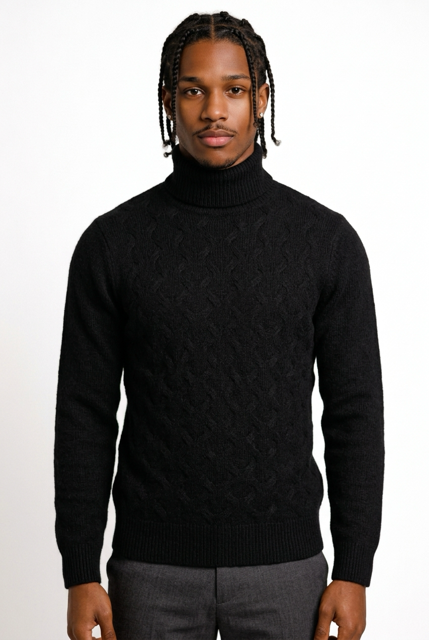 Dolcevita Cashmere Treccia Nero