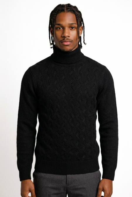 Dolcevita Cashmere Treccia Nero