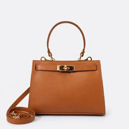 Borsa a mano in vera pelle CUOIO