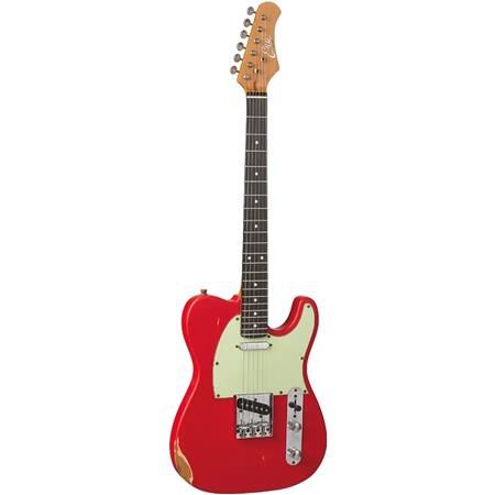 Eko Guitars VT-380 Relic Fiesta Red
