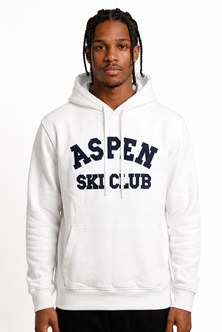 Superculture Felpa Cappuccio Aspen Bianco