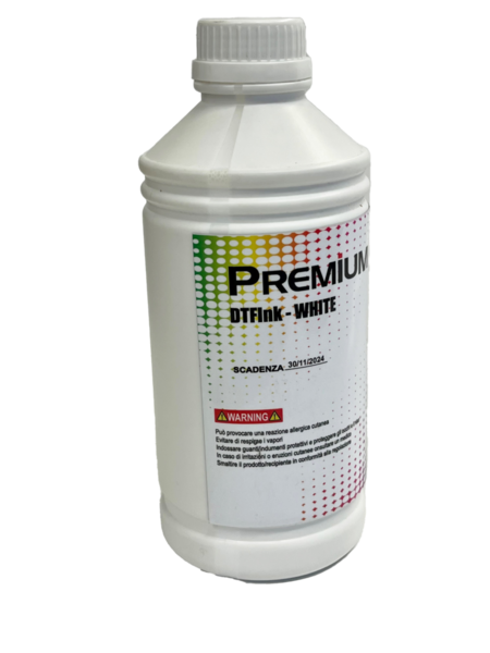 “Inchiostro DTF White a Bassa Sedimentazione – Bianco Professionale 1 Litro”