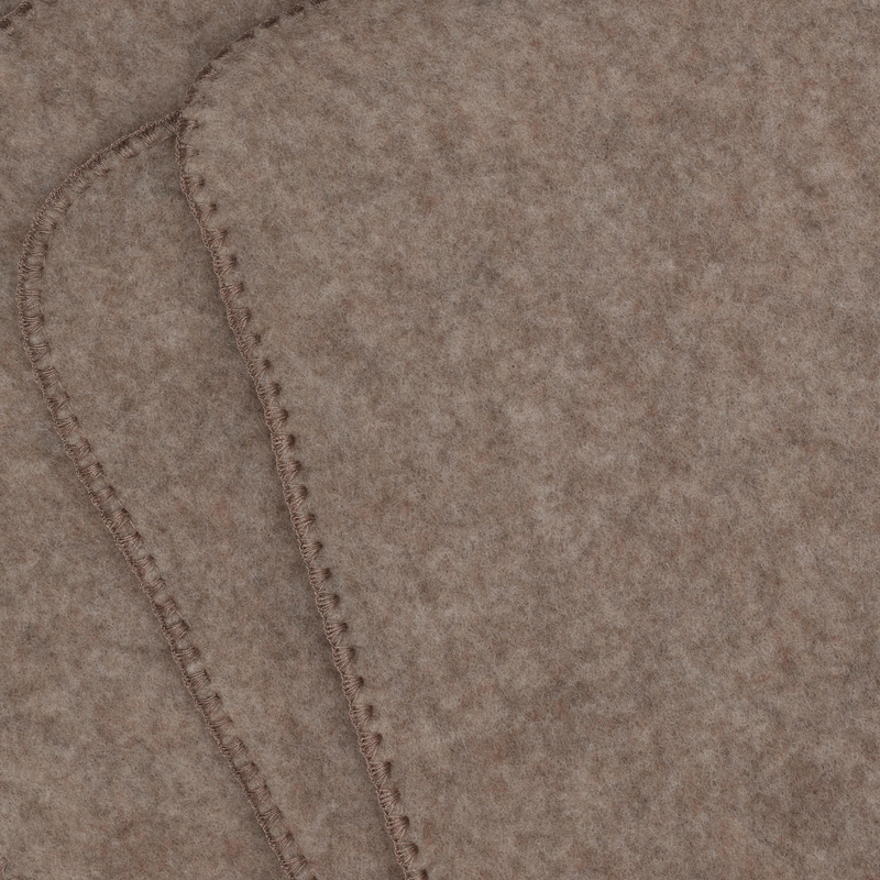 Copertina in Pile di Lana 100% – Savannah Melange (70×70 cm)