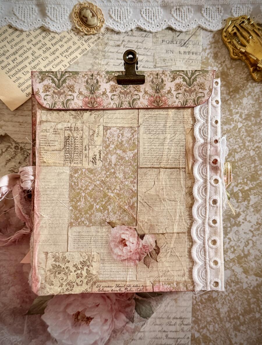 Tea & Roses - Junk Journal handmade