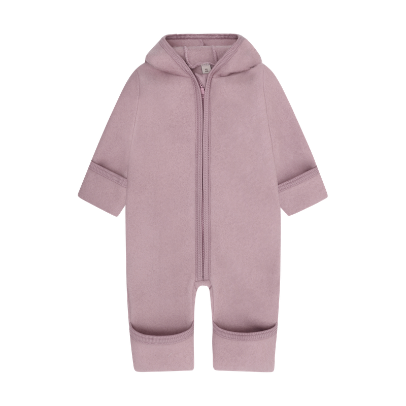 Tuta in Lana Merino Extra Fine con Cappuccio Orsetto – Woodrose
