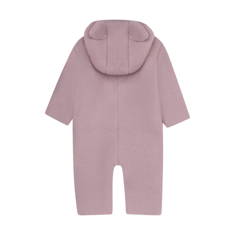 Tuta in Lana Merino Extra Fine con Cappuccio Orsetto – Woodrose