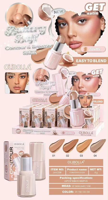 Olibolla Buttery Buff Contour & Bronzer Stick [Conf. da 24 pezzi]