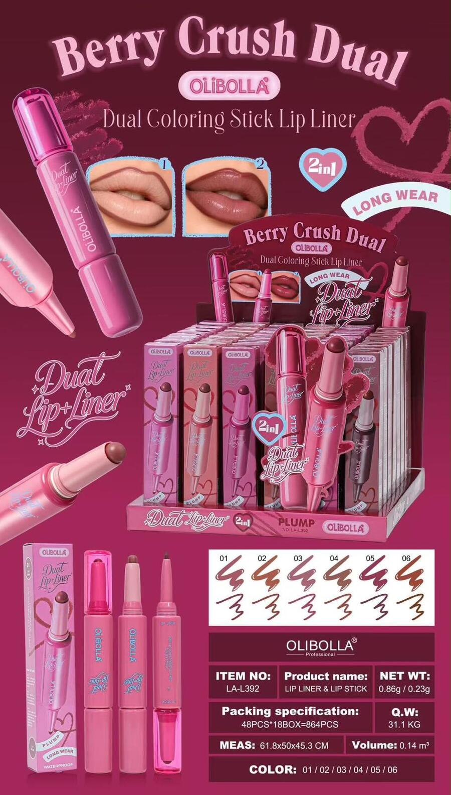 Olibolla Berry Crush Dual 2 in 1 [Conf. da 48 pezzi]