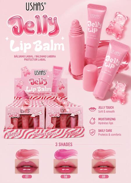 Ushas Jelly Lip Balm [Conf. da 12 kit]